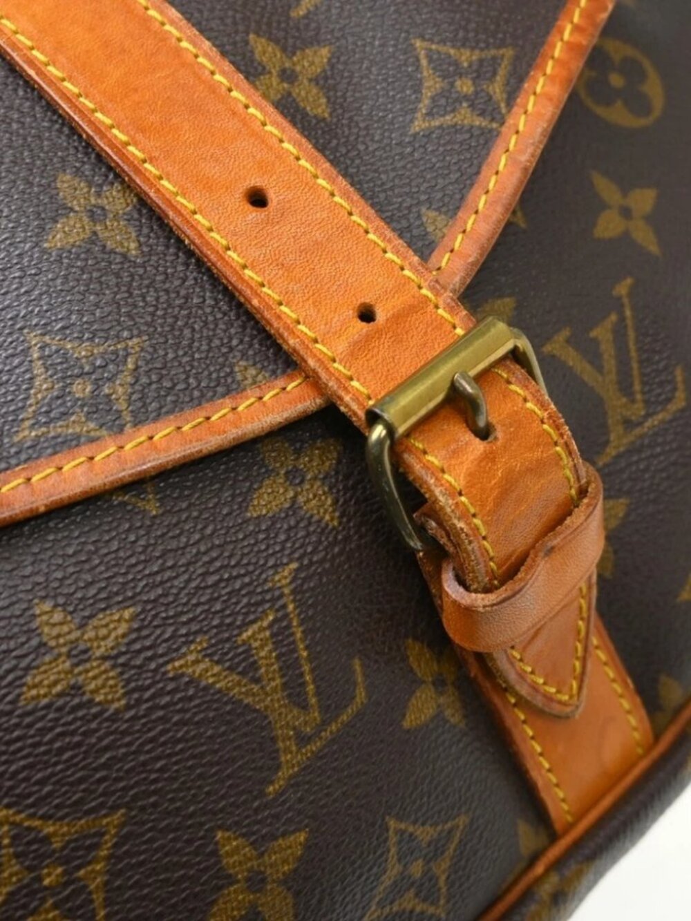 LOUIS VUITTON SAUMUR 35 SHOULDER BAG MONOGRAM - Picture 13 of 14